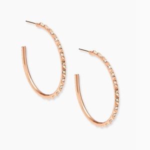 Kendra Scott Rose Gold Hoop Earrings